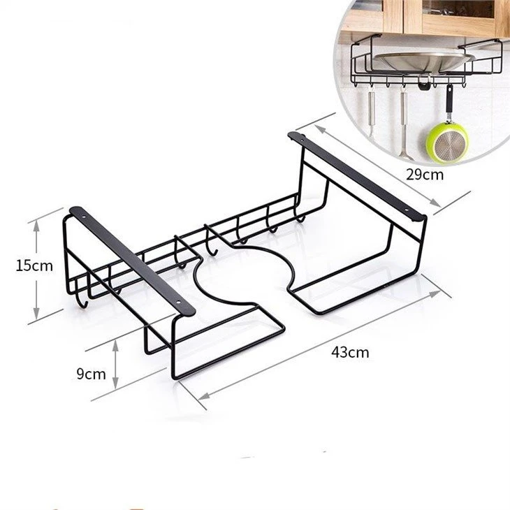 Metal pot lid holder