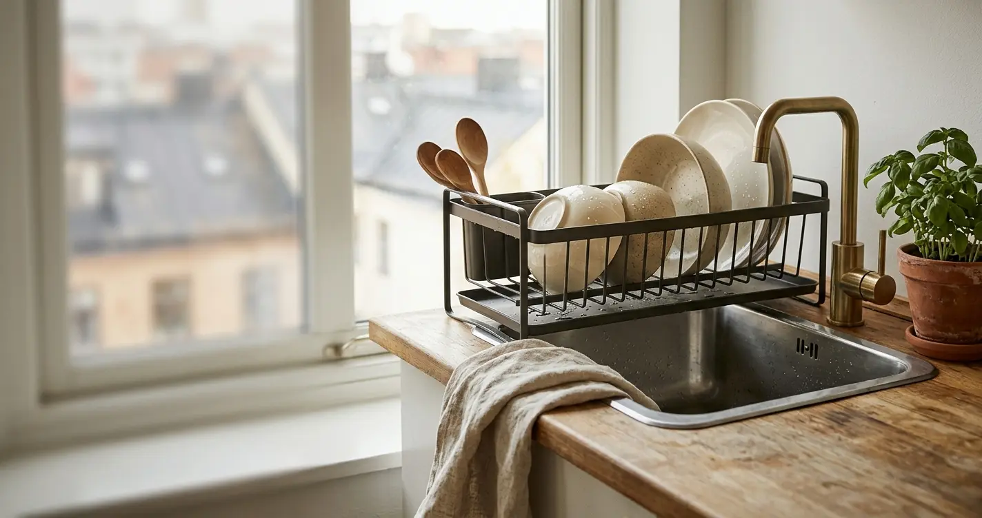 -Égouttoirs à vaisselle peu encombrant : la solution de cuisine que les gens ...